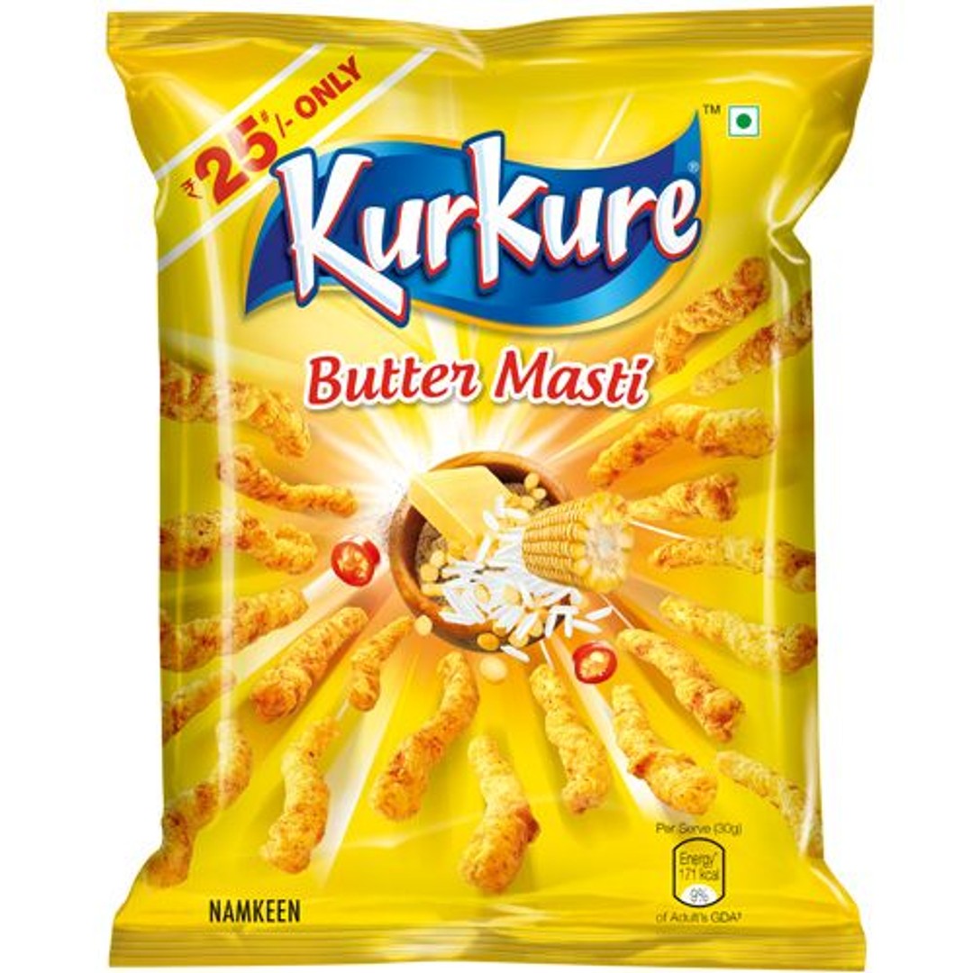 Buy Kurkure Namkeen Butter Masti 117 Gm Pouch Online at the Best Price ...