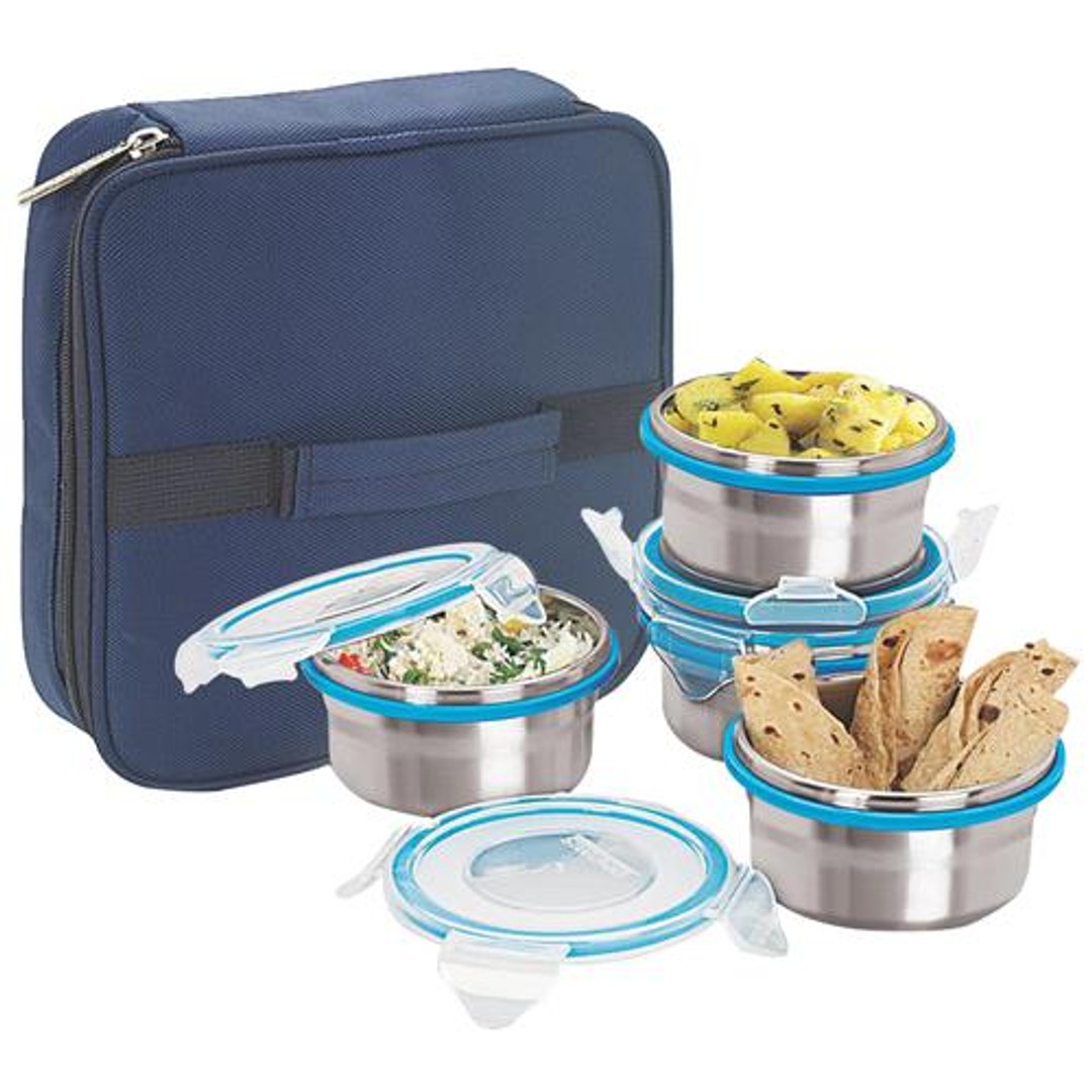 Buy Steel Lock Airtight Lock Steel Lunch Meal Box With Insulated Bag Hl ...