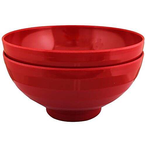 Buy Iveo Serving Bowl/Waves Nappy - 100% Melamine Set - Red Online at ...