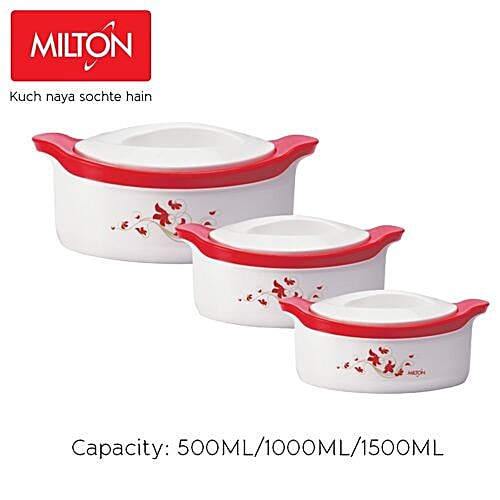 Buy Milton Jr Casserole Insulated Plastic T Set White Marvel Online At Best Price Of Rs