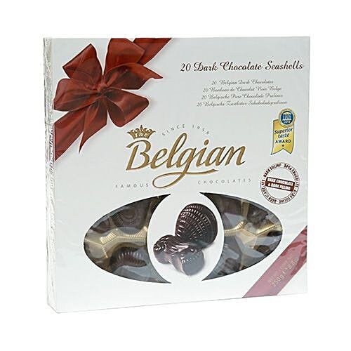 Buy The Belgian Dark Chocolate Seashells 250 Gm Box Online At Best ...