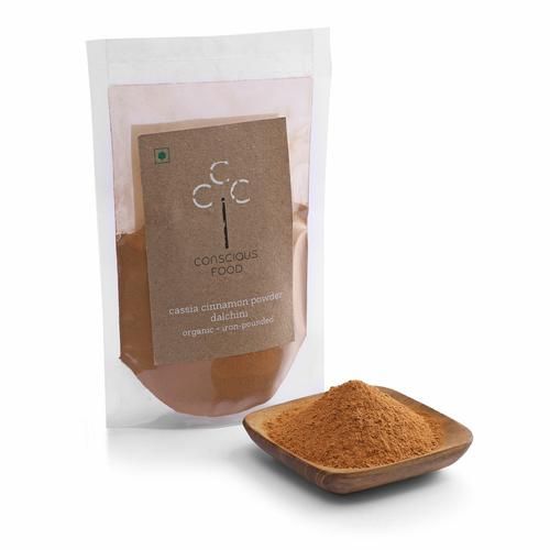 Conscious Food Cinnamon/Chakke Powder, 50 g  Iron Pounded