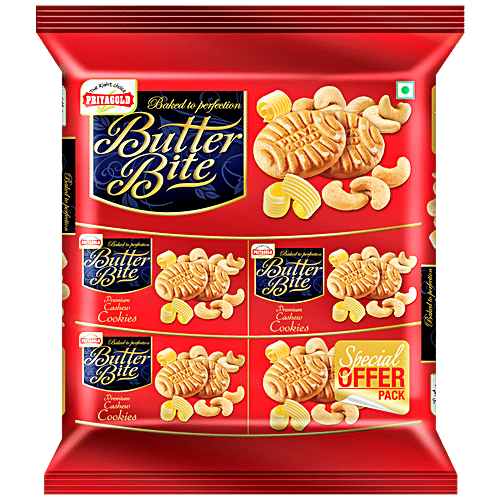 Buy Priyagold Cookies Butter Bite Cashew 750 Gm Online at the Best ...