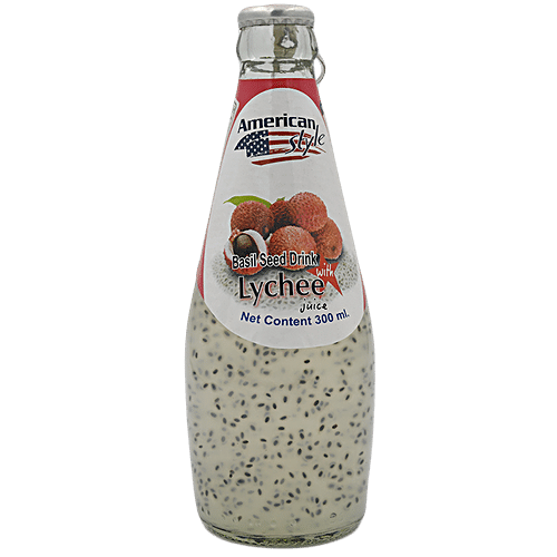 Buy American style Basil Seed Drinks Lychee Online at Best Price