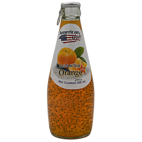 Buy American Style Basil Seed Drinks Orange 300 Ml Online at the