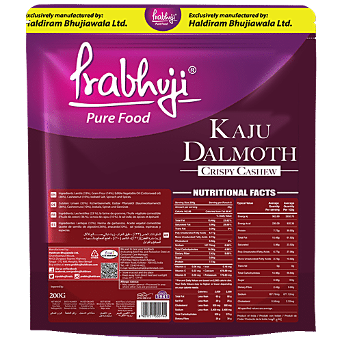 Buy Prabhuji Pure Food Kaju Dalmoth - Crispy Cashew Online at Best ...