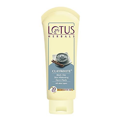 Lotus Herbals Claywhite Black Clay Skin Whitening Face Pack 60 g