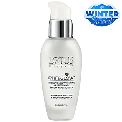 Lotus Herbals Whiteglow Intensive Skin Whitening Brightening Serum Moisturiser 30 ml