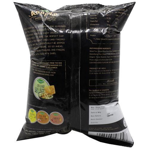 Appitas Chips - Pita, Baked, Tangy Cheese, Multigrain, 60 g  Baked Not Fried