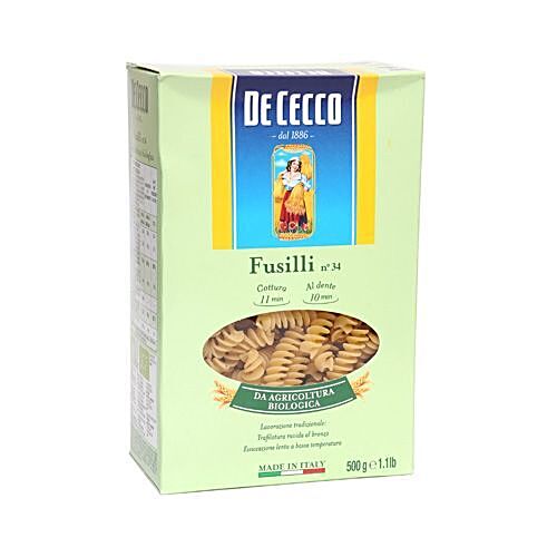 Buy De Cecco Pasta Fusilli Biologici Cee Organic 500 Gm Online at the Best  Price of Rs null - bigbasket