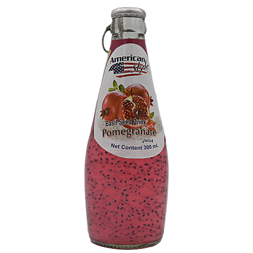 Buy American style Basil Seed Drink Pomegranate Online at Best