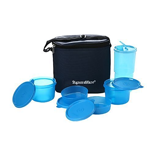 Buy Signoraware Combo Executive Lunch Big With Bag - Blue 520 Online at ...