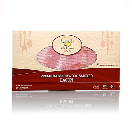 La Carne Ham - Premium Beechwood Bacon, Smoked, 180 g