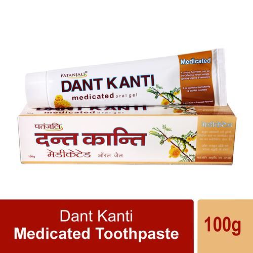 Buy Patanjali Dant Kanti Medicated Oral Gel 100 Gm Online At Best Price ...