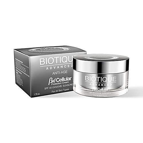 Buy Biotique Face Cream Bio Carrot Spf 40 Uvauvb Sunscreen Bxl Cellular