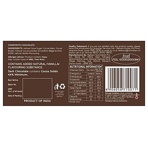 Buy Schmitten Dark Chocolate - Intense Online at Best Price - bigbasket