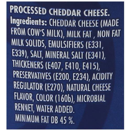 Kraft Processed Cheddar Cheese, 190 g  