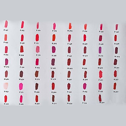 lakme enrich satin lipstick shade card