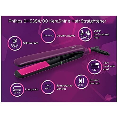 philips bhs384 hair straightener