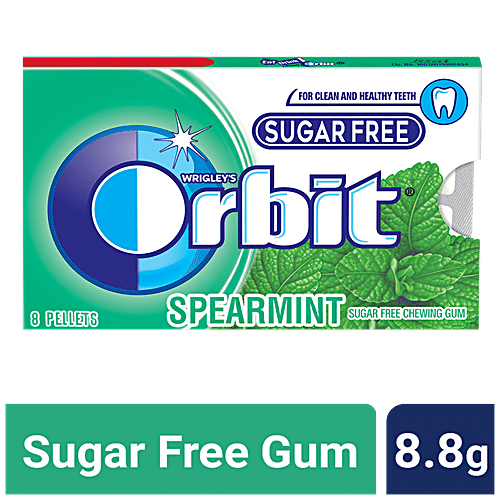 Orbit Gum Spearmint Sugar Free Chewing Gum, Single Pack 14