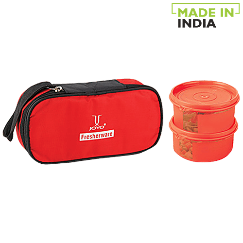 Buy JOYO Fresherware Airtight Happy Lunch Set - Red Online at Best ...