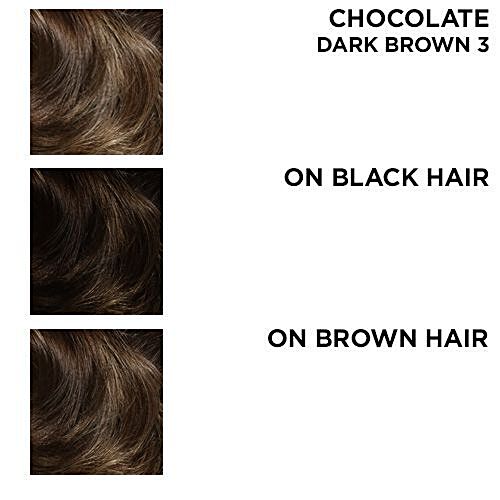 Bblunt Salon Secret High Shine Creme Hair Colour Chocolate Dark Brown 3 100 Gm 8 Ml