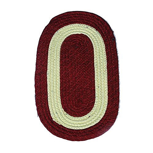 Buy Adithya Everyday Nylon Doormat Oval Red 1 Pc Online At Best Price ...