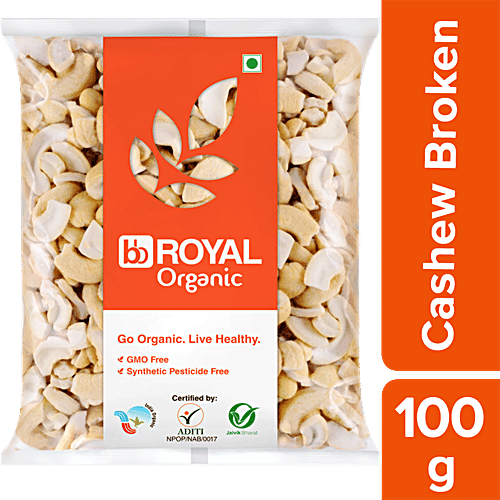 Buy BB Royal Organic Cashew Broken 100 Gm Online At Best Price of Rs ...