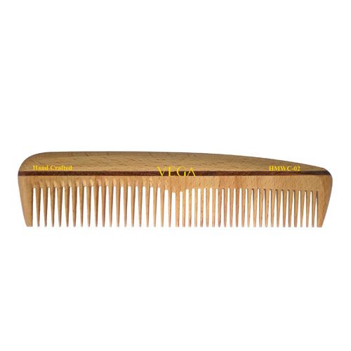 Buy Vega Classic Wooden Comb - HMWC-02, Colour May Vary Online at Best ...