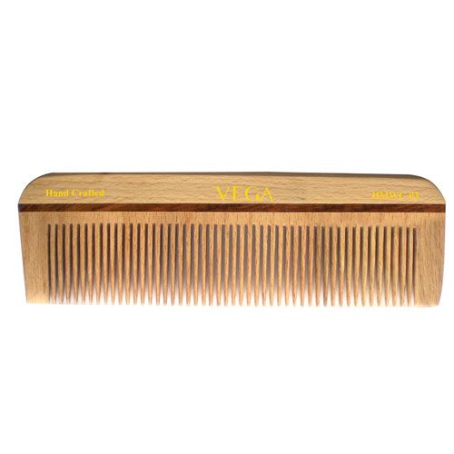 Buy Vega Dressing Wooden Comb - HMWC-03, Colour May Vary Online at Best ...