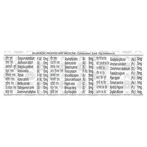 patanjali toothpaste ingredients