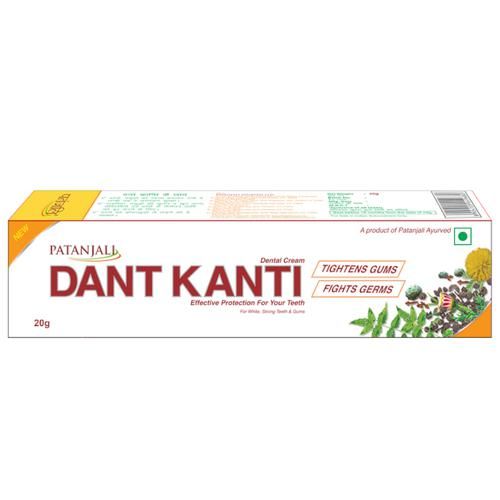 Buy Patanjali DANT KANTI NATURAL TOOTHPASTE Online at Best Price of Rs ...
