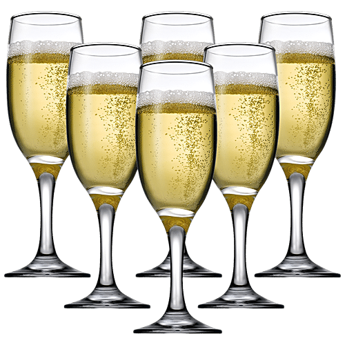 Buy Pasabahce Bistro Champagne Stemware Flute Glass Online at Best ...