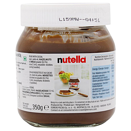 Buy Nutella Hazelnut Spread With Cocoa 350 Gm Jar Online At Best Price Of Rs 342 Bigbasket 1778