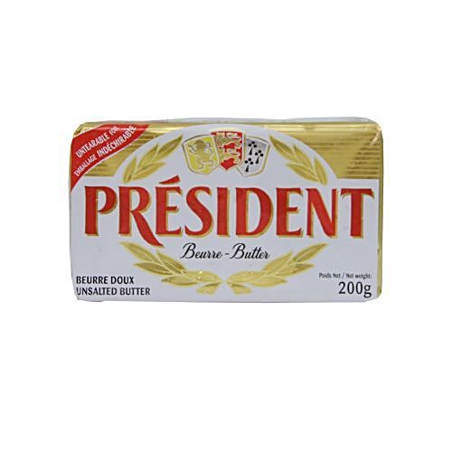 Buy PRESIDENT Butter - Unsalted Online at Best Price of Rs null