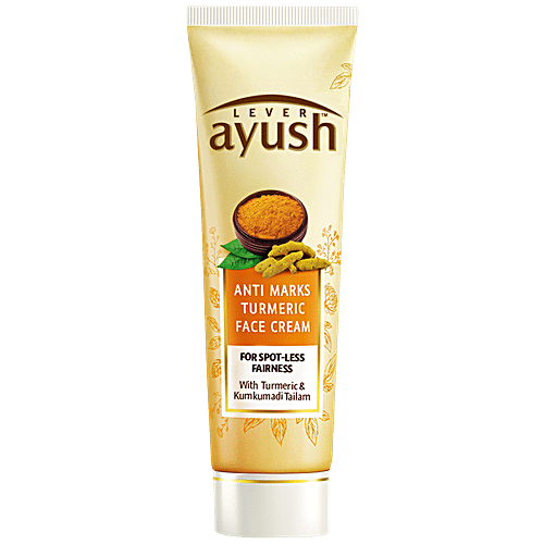 Buy Lever Ayush Face Cream Anti Marks Turmeric 50 Gm Online At Best ...