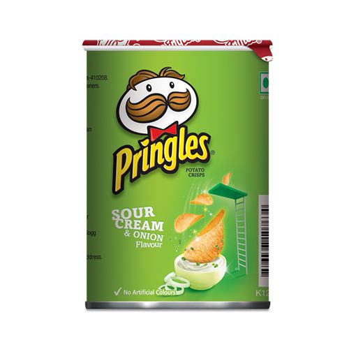 Pringles Sour Cream & Onion Flavoured Canned Chips 42g