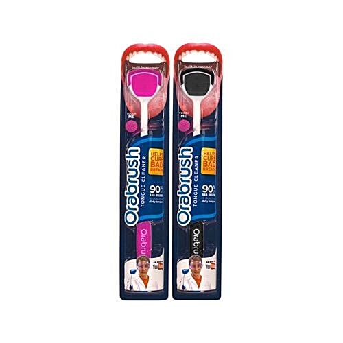 Buy Orabrush Tongue Cleaner - Pink & Black Online At Best Price Of Rs 