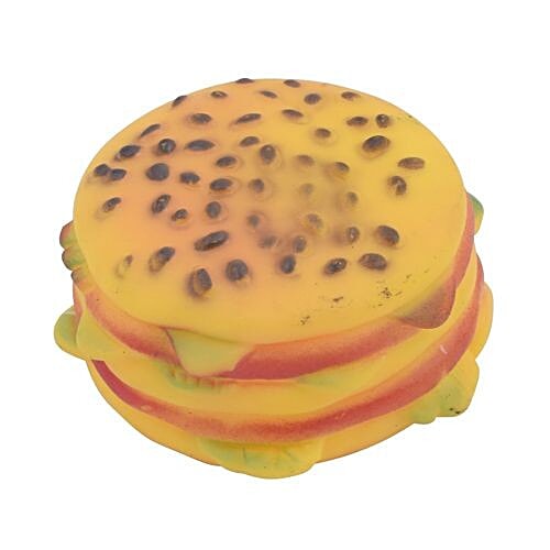 Buy Crunchy Munchy Squeaky Vinyl Pet Toy Hamburger 1 Pc Online At Best ...