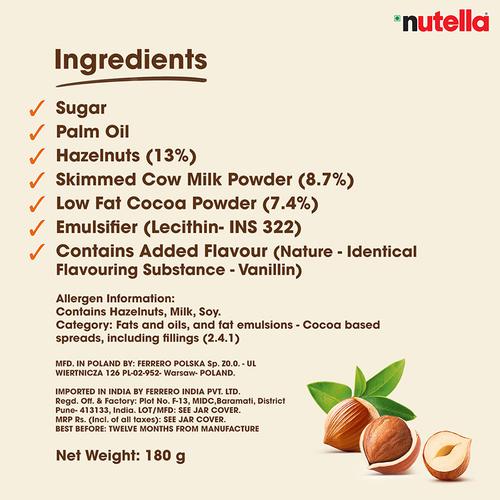 Ferrero Nutella Spread 3 kg | Category CHOCOLATE AND SNACKS
