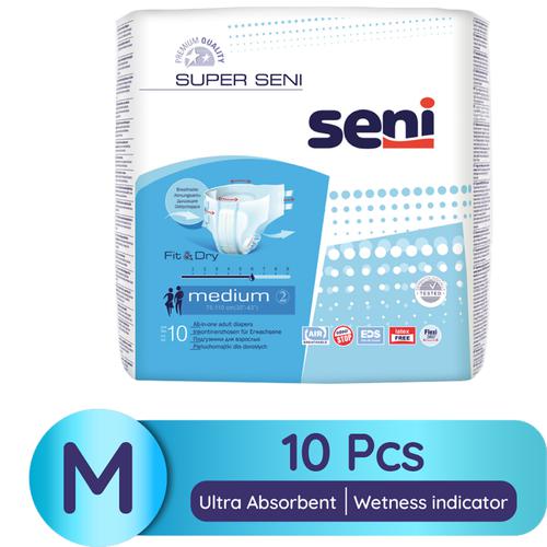 Buy Seni Super Seni Plus Breathable Adult Diapers - Medium Online at Best  Price of Rs 1680 - bigbasket