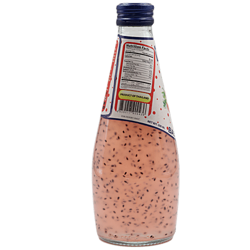 Buy Blue Riva Basil Seed Drink With Strawberry 290 Ml Online At Best ...