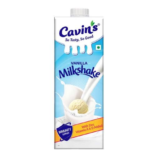 Cavins Vanilla Milkshake - With Zinc, Vitamin A & D Added, Supports Immunity, 1 L  Rich Source of Protein, Calcium, Minerals