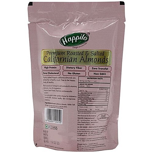 Buy Happilo Premium Almonds Californian Roasted Salted 35 Gm Online At ...