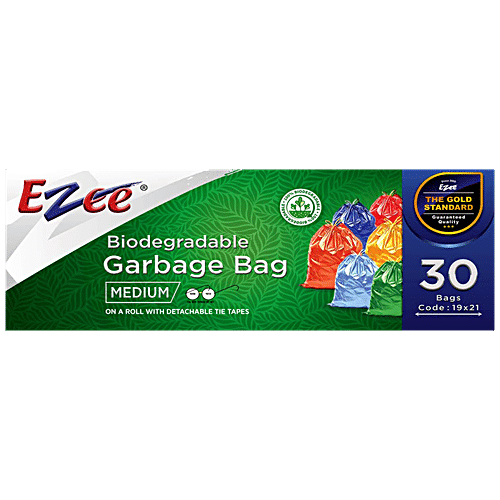 Buy Ezee Bio Degradable Garbage Bags/Trash Bags/Dustbin Bags - 48 cm x 53  cm Online at Best Price of Rs 75.33 - bigbasket