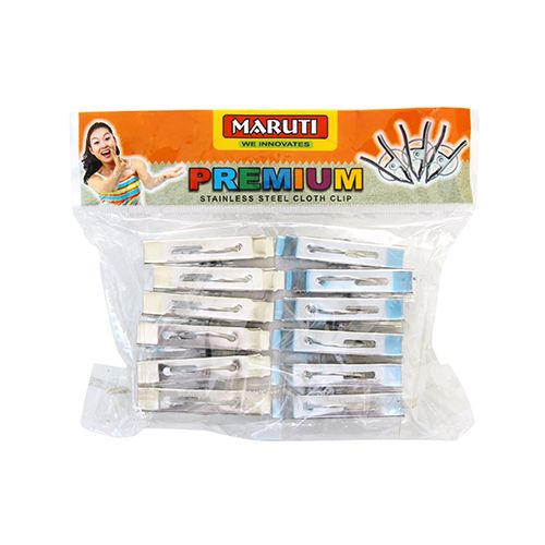 Buy Maruti Premium Stainless Steel Cloth Clip I10 12 Pcs Online At