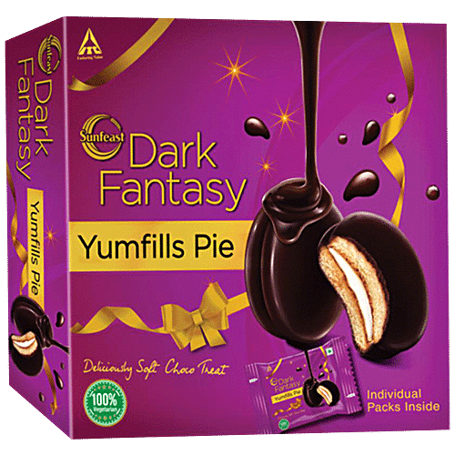 Buy Sunfeast Dark Fantasy Yumfills Rich Chocolate Pie Cake Online At Best Price Of Rs