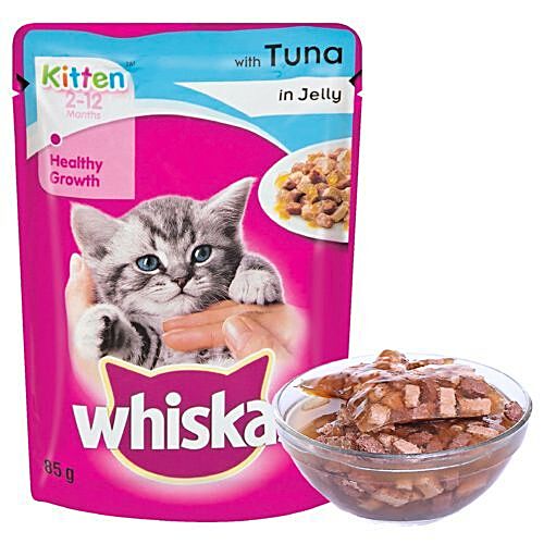 Buy Whiskas Cat Food - Wet, Tuna In Jelly, For Kittens, 2 ...