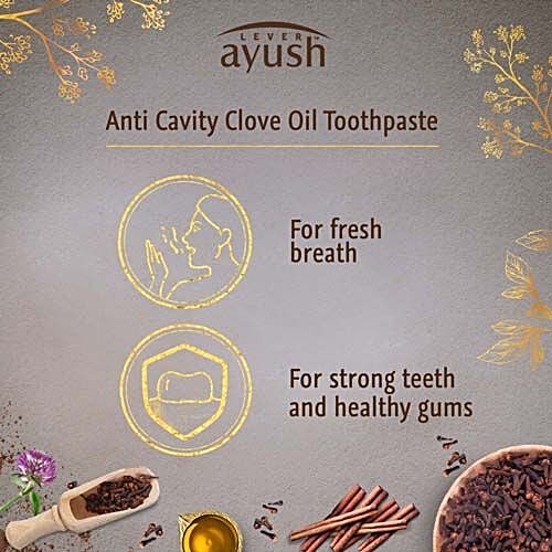 lever ayush anti cavity clove oil toothpaste