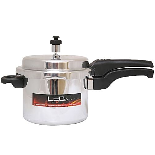 Buy Leo Natura Aluminium Pressure Cooker Outer Lid Induction Base 5 Ltr ...